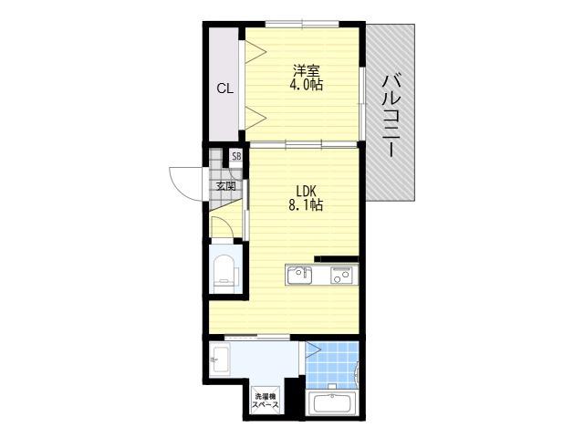 GRACIAS MAISON大和田(1LDK/3階)の間取り写真