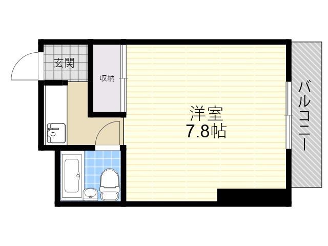 グリーンネス樋口(1K/3階)の間取り写真