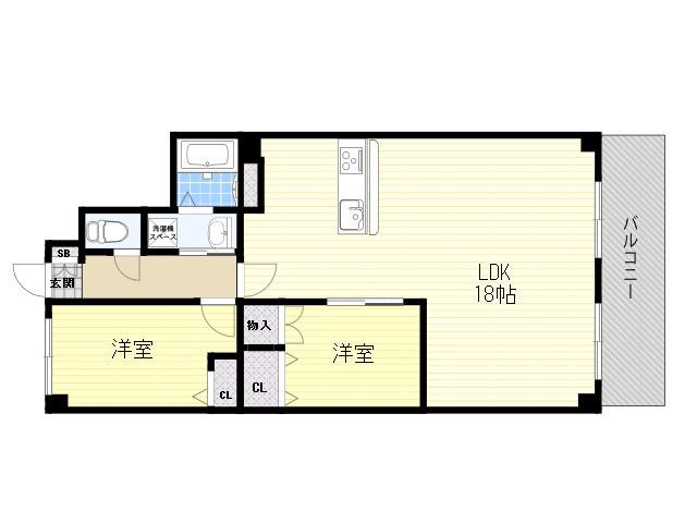 ベルヴュー南が丘(3LDK/1階)の間取り写真
