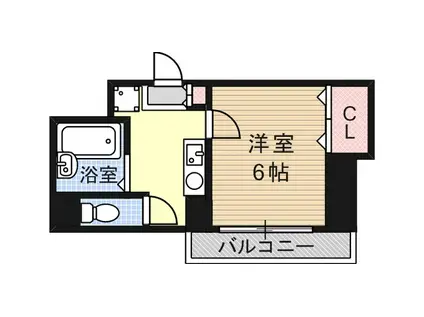 サンロイヤル八幡(1K/1階)の間取り写真