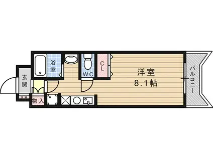 OZパレス(1K/3階)の間取り写真