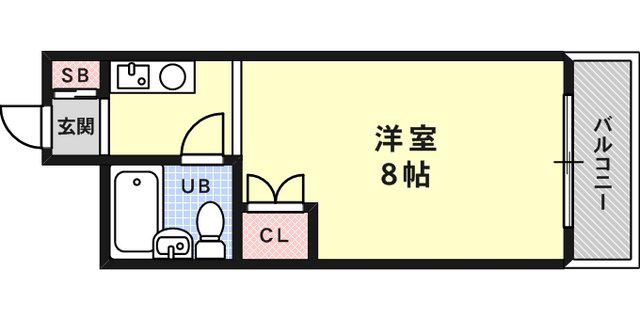 どみとりーときわ(ワンルーム/3階)の間取り写真