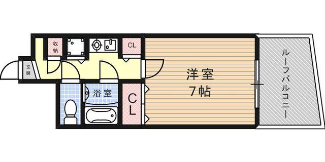 サンビルダー王子公園(1K/2階)の間取り写真