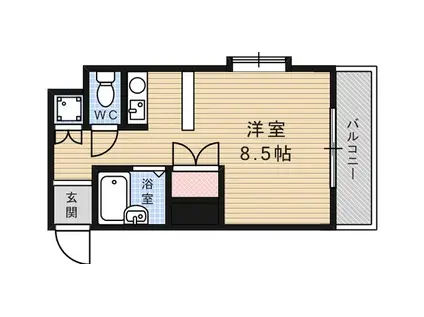 マンショントリン(ワンルーム/4階)の間取り写真