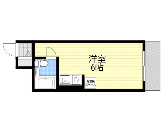 ルーク本山(1K/3階)の間取り写真
