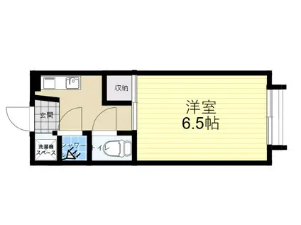 サンハイツ勝野(1K/2階)の間取り写真