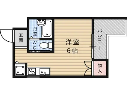 シティライフ稗原(ワンルーム/4階)の間取り写真