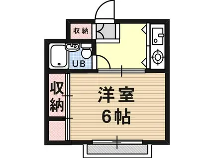 ヴィラ本山3(1K/5階)の間取り写真