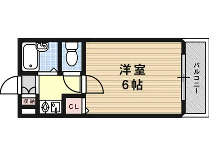 グランゲート灘(1K/3階)の間取り写真