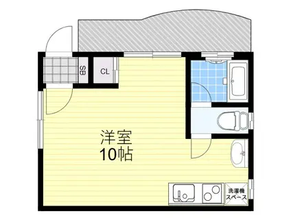 NEW六甲マンション(ワンルーム/4階)の間取り写真