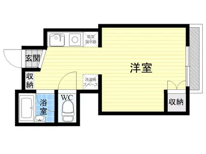 六甲ガーデンホームズ(ワンルーム/3階)の間取り写真