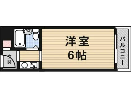 メゾンドアーム(ワンルーム/5階)の間取り写真