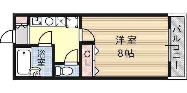 インペリアルむつみ(1K/3階)の間取り写真