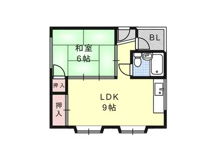 グランディア六甲道駅前(1LDK/4階)の間取り写真