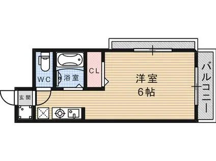 真継ハイツ(ワンルーム/4階)の間取り写真