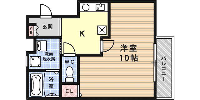 東方ビル(1K/3階)の間取り写真