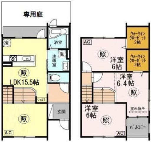 コージィコート(3LDK/1階)の間取り写真