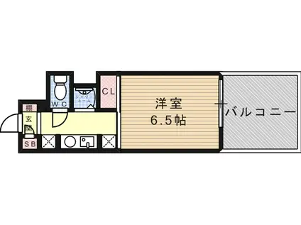 ニューライフ(1K/2階)の間取り写真