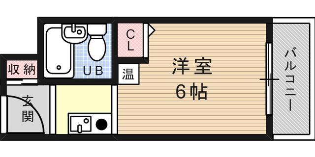メゾン・ド・アクト(ワンルーム/4階)の間取り写真