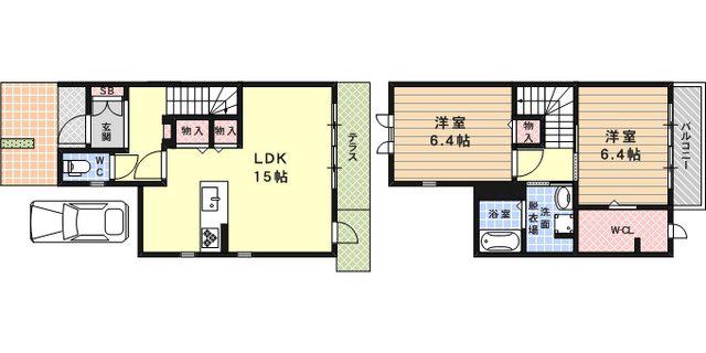 アバンセマヤ(2LDK)の間取り写真