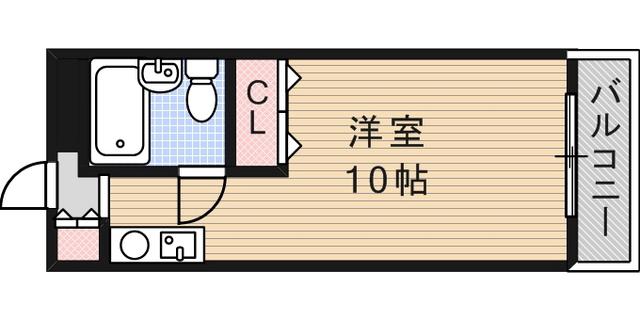 ワコーレ篠原中町(ワンルーム/1階)の間取り写真