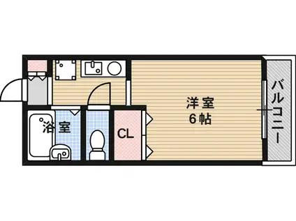 プチ六甲151(ワンルーム/1階)の間取り写真