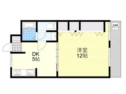フローレンスK(1DK/2階)の間取り写真