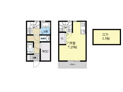 キャメロンプレイス六甲(ワンルーム/2階)の間取り写真