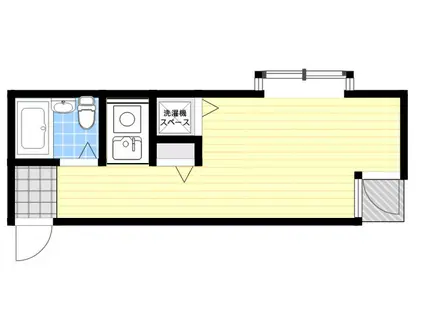 ベルズコート春日野道(ワンルーム/3階)の間取り写真
