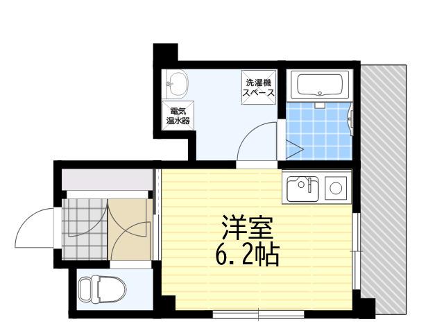 SORA住吉(ワンルーム/2階)の間取り写真