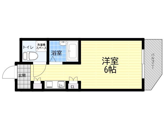 アート永和青木(ワンルーム/3階)の間取り写真