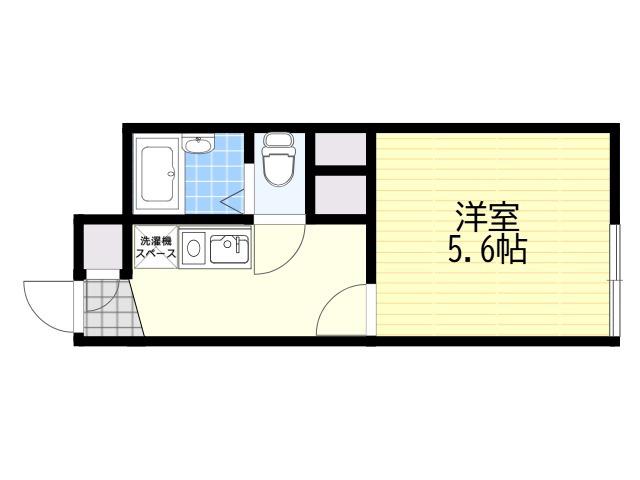レオパレスマリーナ深江(1K/1階)の間取り写真