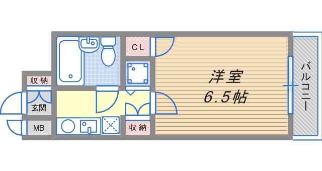 ダイアパレス西神戸(1K/4階)の間取り写真