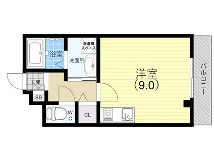 ノーヴァ・ヴィータ(1K/2階)の間取り写真