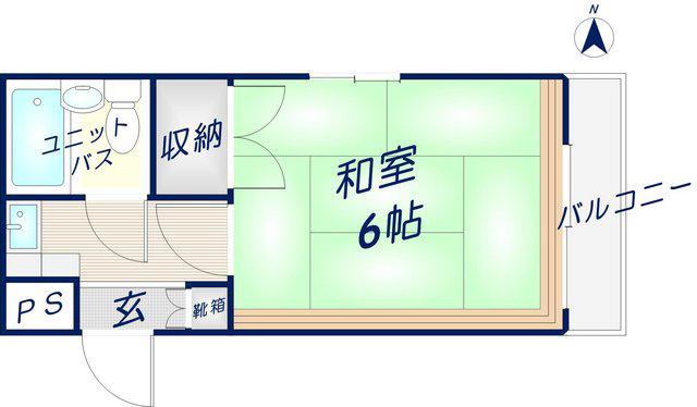 リッチハイツ(1K/3階)の間取り写真