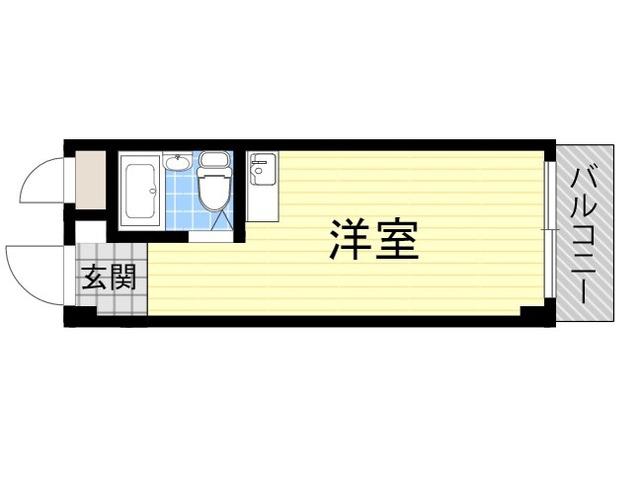 リリーフ明日香新石切(ワンルーム/5階)の間取り写真