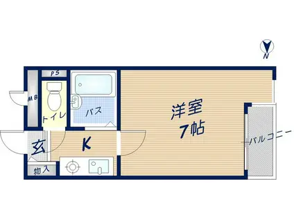 シグマライフ(1K/3階)の間取り写真
