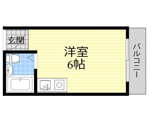 サンフォレスト布施(ワンルーム/4階)の間取り写真