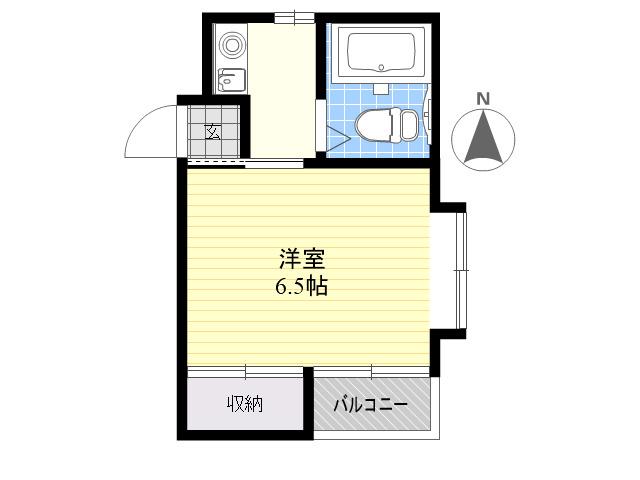 古川マンション(ワンルーム/3階)の間取り写真