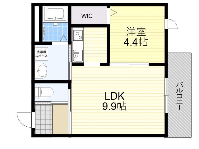 セリシール桜杏(1LDK/1階)の間取り写真