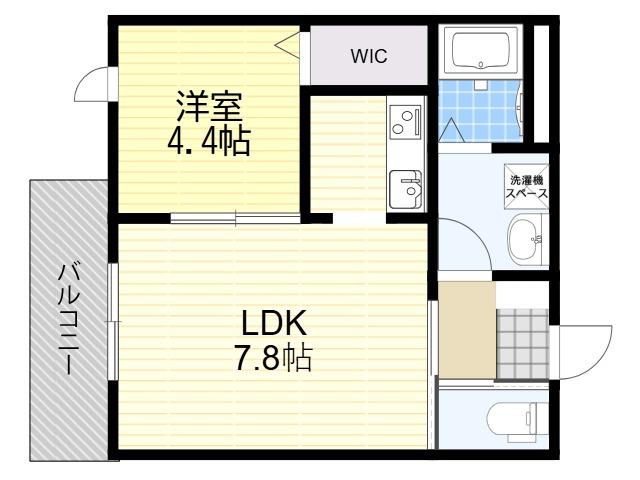セリシール桜杏(1LDK/3階)の間取り写真