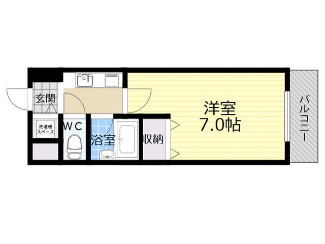 EXCELENTE FABRICA(1K/4階)の間取り写真