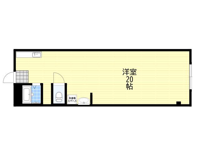 新生駒マンション(ワンルーム/2階)の間取り写真