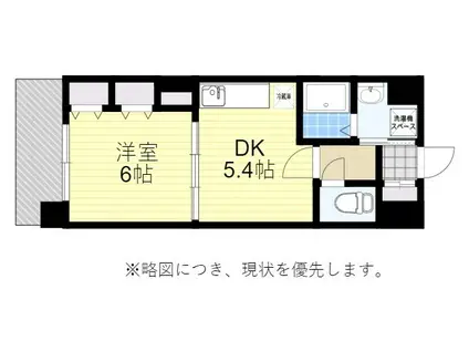 アルファシオサウスフォンテ(2LDK/4階)の間取り写真