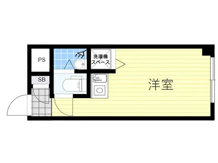ハイムタケダT-4(1K/3階)の間取り写真