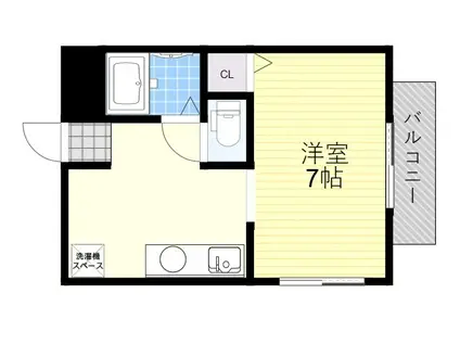 ルミエール円山(1K/1階)の間取り写真