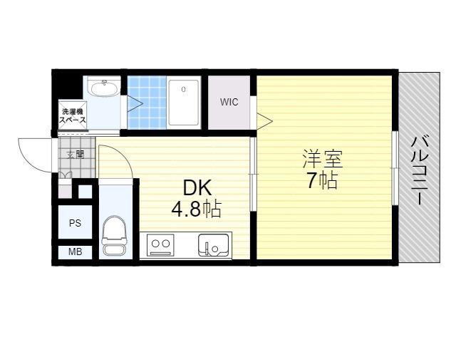 第18関根マンション(1DK/9階)の間取り写真