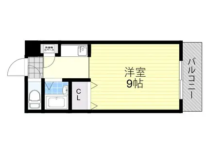 PEDDY MARRY1(1K/1階)の間取り写真