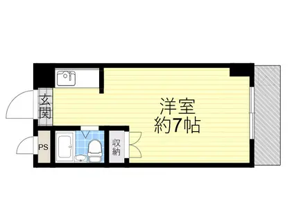 トク・コーポ(ワンルーム/1階)の間取り写真