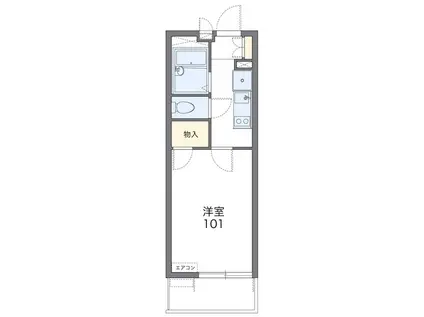 ソレイユ箕面(1K/2階)の間取り写真